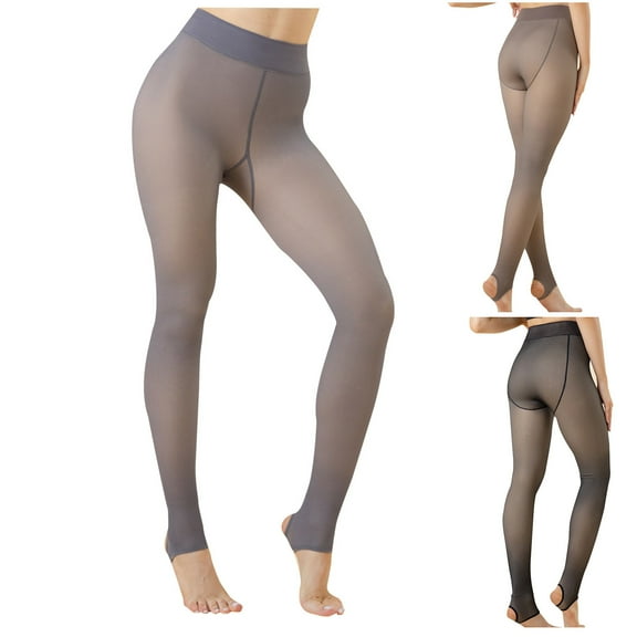 ATENAR Pantyhose For Women,Control Top Tights,Soft,Opaque,Shaping,Solid,Gray,S(US:4)