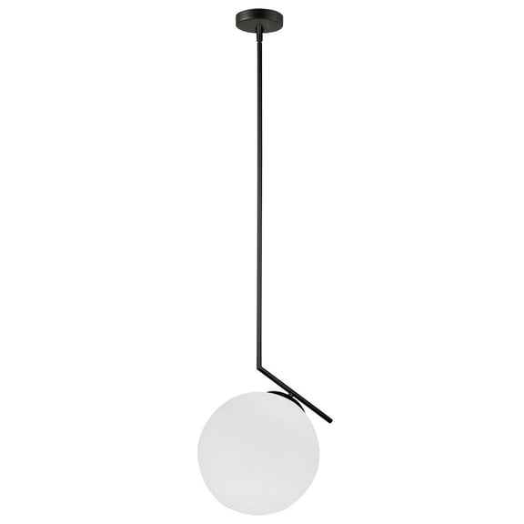 Dainolite 1LT Pendant, MB finish, Opal Glass