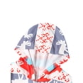 thumbnail image 4 of Kmbangi Parent-child Red Elk Printed Pattern Long Sleeve Hooded Jumpsuit, 4 of 7