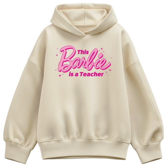 Barbie - This Barbie Is A Teacher  - Women's Drop Shoulder Pullover Hood