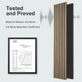 thumbnail image 4 of Lovableguy Acoustic Wood Panels,2 PCS 94.5" x 12.6" Soundproof Wall Panels for Decoration Bedroom,Walnut, 4 of 7
