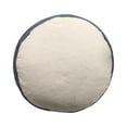 thumbnail image 3 of Ox Bay Julian Round Natural/Navy Striped Indoor Pouf Ottoman, 18"H x 18"W, 3 of 7