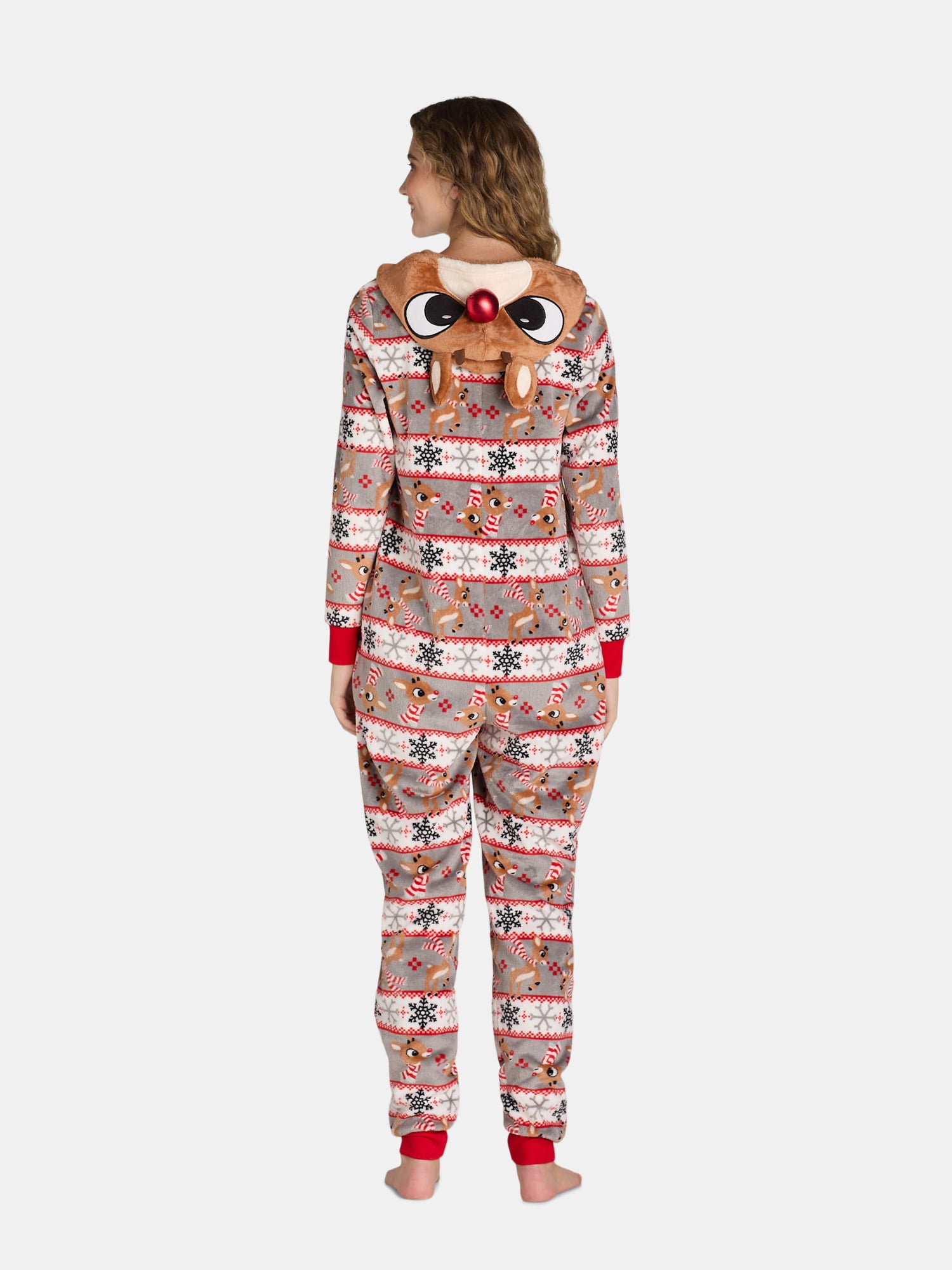 Women's Rudolph the Red-Nosed Reindeer Super Minky Union Suit, Sizes XS-3X