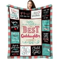 thumbnail image 1 of LHSHID Goddaughter Gifts Goddaughter Gifts from Godmother God Daughter Gifts from Godmother Gift for Goddaughter from Godfather Goddaughter Baptism Gifts 30x40in, 1 of 6