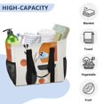 thumbnail image 3 of FORMRS Tote Bag for Women Large Capacity Canvas Travel Foldable Carry On Shopping Handbag, White Abstract Shapes, 3 of 8