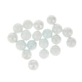 thumbnail image 1 of Canicas de vidrio Sunnimix 20 Piezas Juegos Mármoles Cristal Transparente 16 mm Leche Blanco, 1 of 8