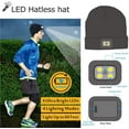 thumbnail image 2 of HESHENG Men Women Bluetooth Beanie Hat, Bright Hands-Free LED Headlamp Knitted Hats with Mic Speakers, Gifts for Outdoors Christmas Family Unisex, Black, 2 of 13