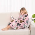 thumbnail image 4 of Pit Bull Terrier Blanket Hoodies for Kids 6-13YR Oversize Wearable Blanket Hoodies for Boys Girls Teens, 4 of 7