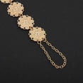 thumbnail image 5 of Tobillera de flor de sol vintage Pulseras de tobillo de oro Totem de playa Joyas de Chian con anillo de dedo del pie para mujeres y niñas oso de fresa Hogar, 5 of 5
