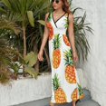 thumbnail image 3 of Lunarable Pineapple Sleeveless Dress Female Clothing Dress Women Summer 2025 Dress, 3 of 7