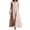 Pink-Dress, variant on Maxi Dresses for Women Solid Color Sleeveless Split Neck Loose Fit Elegant Casual Summer Dress Breathable Khaki L