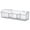 White, variant on Wall Mounted Multi Compartments Storage Basket Onion Ginger Kitchen Organizer Transparent Opening Storage Box