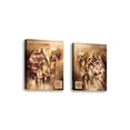 thumbnail image 1 of Set of 2 - Camels II - Contemporary Fine Art Giclee on Canvas Gallery Wrap - wall d?cor - Art painting - 18 x 24 Inch - Ready to Hang, 1 of 2