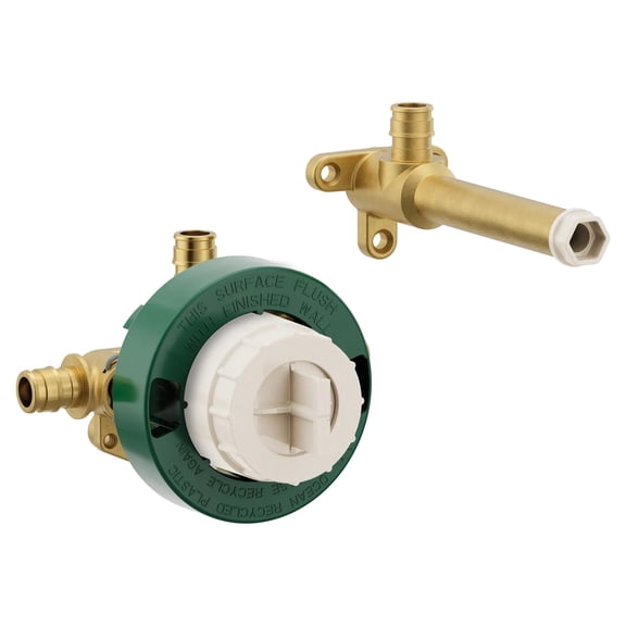Moen Single Handle Wall Mount Tub Filler High Flow Tub Faucet Rough-In Valve with Cold PEX Connections