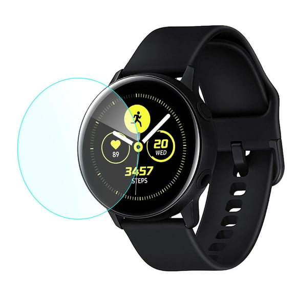 2 PACK Tempered Glass Screen Protector for Samsung Galaxy Watch Active 0.3mm Thick Transparent with Oleophobic Coating 8 9H Hardness 2x Tempered Glass Screen Protector