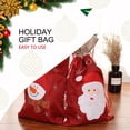 thumbnail image 2 of Bearachild 2 bolsas de regalo de arpillera de Navidad, organizador de envoltura con cordón de gran capacidad para vacaciones, paquetes de almacenamiento de Kits de decoración para fiestas Anciano Bearachild HA009297-01, 2 of 6