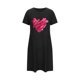thumbnail image 4 of Camisón corto de mujer, vestido de largo medio con estampado de moda, camisón corto extragrande de mujer, camisón de manga corta con estampado de pecho a la moda, camisón de mujer, 4 of 6