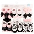 thumbnail image 2 of Hudson Baby Girl Headband and Socks Giftset, Pink Black Love, One Size, 2 of 7