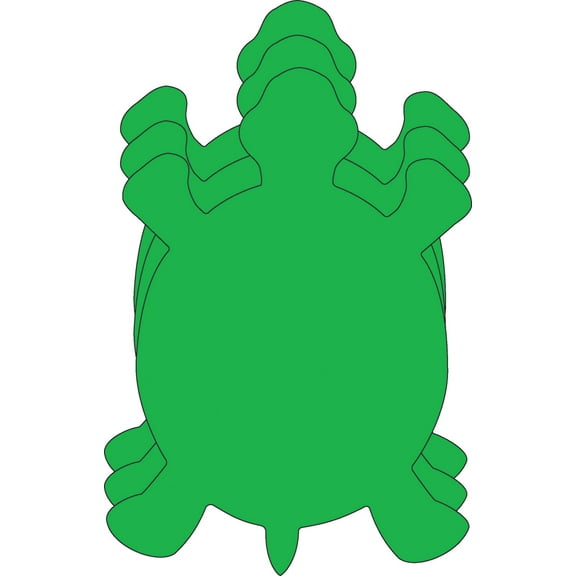 SHAPES ETC. Large Single Color Cut-Out - Turtle