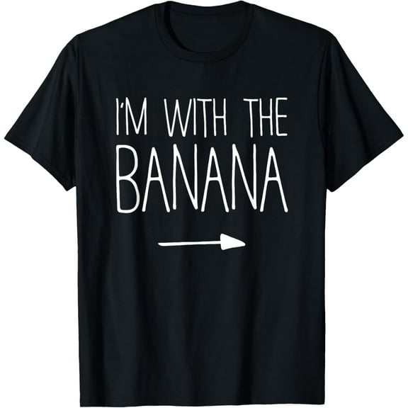 I'm With The Banana Shirt Adult Kids Men Women Costume T-ShirtPure cotton short-sleeved shirts for both men and women