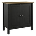 thumbnail image 1 of Mayfield Armoire de Rangement Accent avec Portes en Noir Vintage et Pin Récupéré, 1 of 11