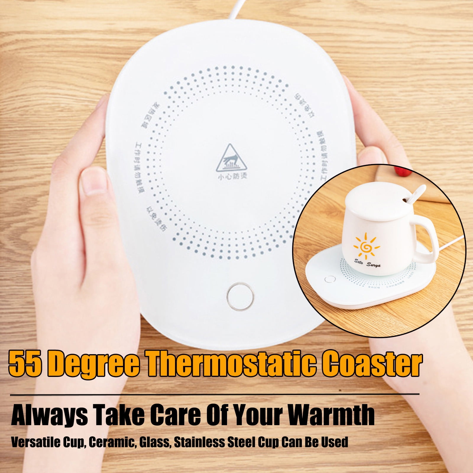 Cheap USB Cup Warmer with Gravity Sensor Switch Winter 55 degrees