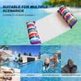 thumbnail image 3 of Swimming Pool Float Water Hammock Inflatable Loungers Multi Purpose Inflatable Saddle Lounge Chair Hammock Drifter with Air Pump, 3 of 7