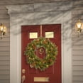 thumbnail image 2 of 30in. Decorative Collection Noble Mixed Wreath with Battery Operated Warm White LED Lights, 2 of 3