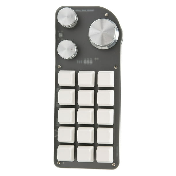 Programmable Keypad,Programmable Keypad 15 Keys One Handed Keypad Mini ...