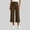 Brown, variant on Yogo Straight Leg Pants for Women Solid Color with Pockets High Waist Seamless Workout Pants Tummy Control Bike Pants Fashion Freedom Lightweight Pants for Women Holiday Run Sports L