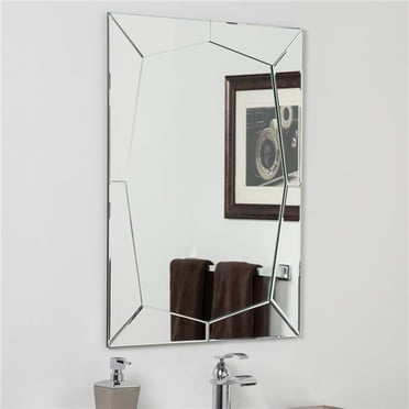Decor Wonderland Khloe Bathroom Mirror - Oval Frameless - Walmart.com