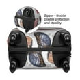 thumbnail image 4 of Disketp Vintage Butterflies Elastic Travel Luggage Cover Travel Suitcase Protective Cover For Trunk Case Apply To 18''-32'' Suitcase Cover (Luggage not included)-Small, 4 of 9