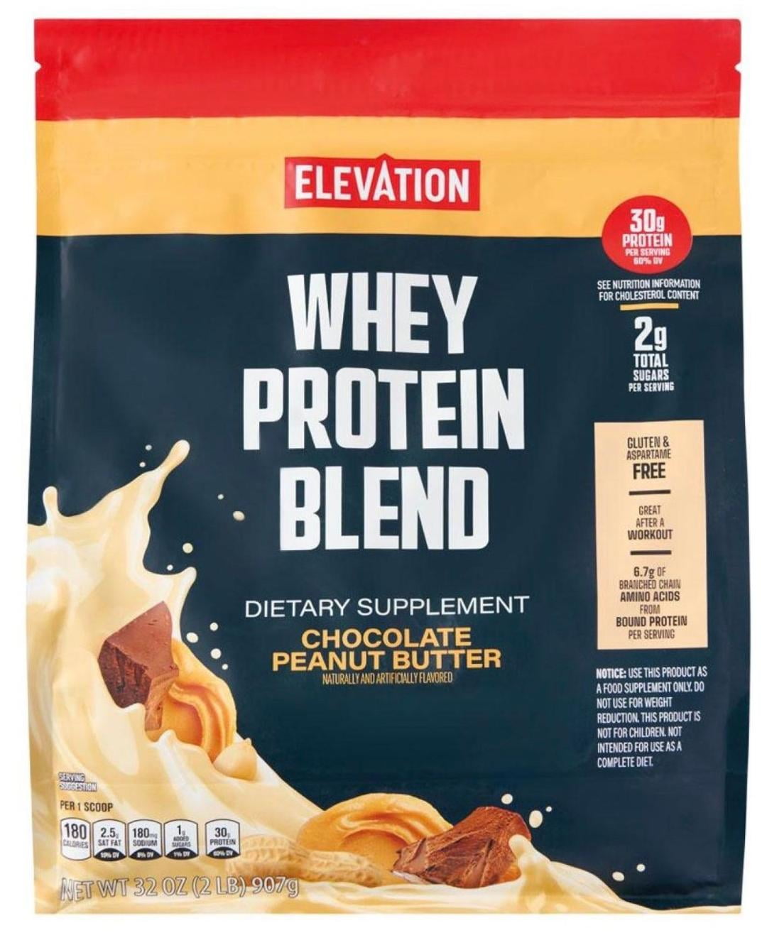 Elevation Blend Oatmeal Cookie and Chocolate Peanut Butter 30g 32oz