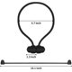 thumbnail image 3 of Schwarze magnetische Vorhang-Raffhalter – 4 Stück Vorhang- für Vorhänge, st, 3 of 5