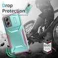 thumbnail image 4 of for Moto G Play 4G (2024) Case with Built-in Camera Lens Slide Cover, Heavy-Duty Shockproof Rugged Case Heavy Duty Bumper Shockproof Phone Cover for Moto G Play 4G (2024),Green, 4 of 7