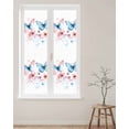 thumbnail image 2 of Window Privacy Film Spring Butterfly Stained Glass Window Film Decorative Sun Block Window Cover Simple Summer Nature Botanical Flowers Window Clings Static Adhesive Sticker for Bathroom 17.7"x78.7", 2 of 7