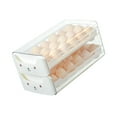 thumbnail image 3 of Caja De Almacenamiento De Huevos, Cajón Transparente De Doble Capa Para Huevos Para Refrigerador, 3 of 8