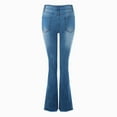 thumbnail image 7 of Jeans Women's Juniors High Rise Denim Bottom Flares Denim Boot Cut Size 20 Pants Women Jean Pants for Women Long Size 9 Pants Women Jean Stretch on Jean Leggings Relativity Leggings Dorm Pant Tall, 7 of 7