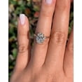 thumbnail image 5 of solitaire jewels 3CT Oval Halo Moissanite Engagement Ring For Women, 18K Rose Gold, 5 of 6