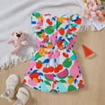 thumbnail image 5 of Vividxx Girls Summer Dresses Casual Play Outfits Sets Fruit Print Romper With Ruffles For Toddler Comfortable Easy To Wear Daily Wear O-Neck Classic Dailywear, 5 of 6