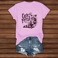 thumbnail image 5 of JYLPZYR Short Sleeve Shirts for Women Cute But Feral Funny Shirt Cute But Feral Funny Shirts Cute But Feral Funny Tshirt Cute But Funny T Shirt (Pink,XL), 5 of 8