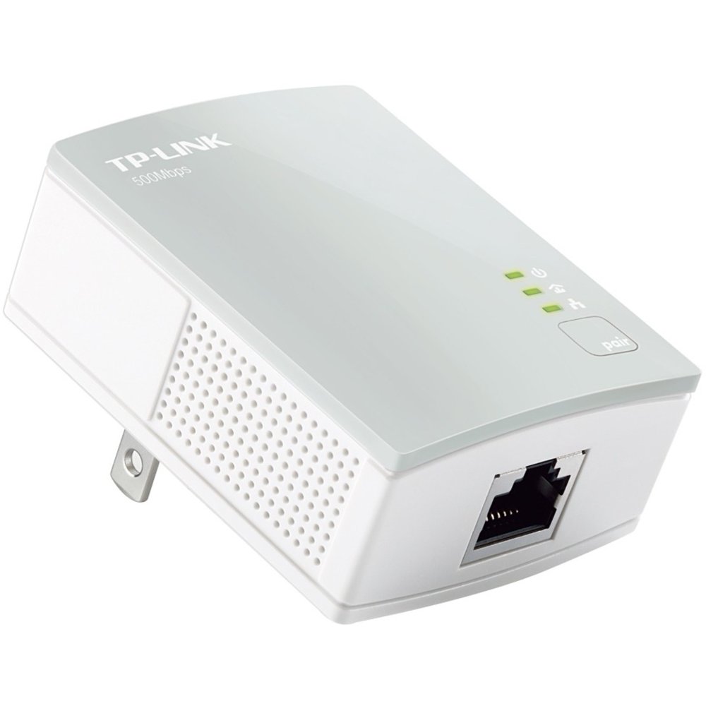TPLINK TLPA4010 AV500 Nano Powerline Adapter, Up to 500Mbps, Plug and