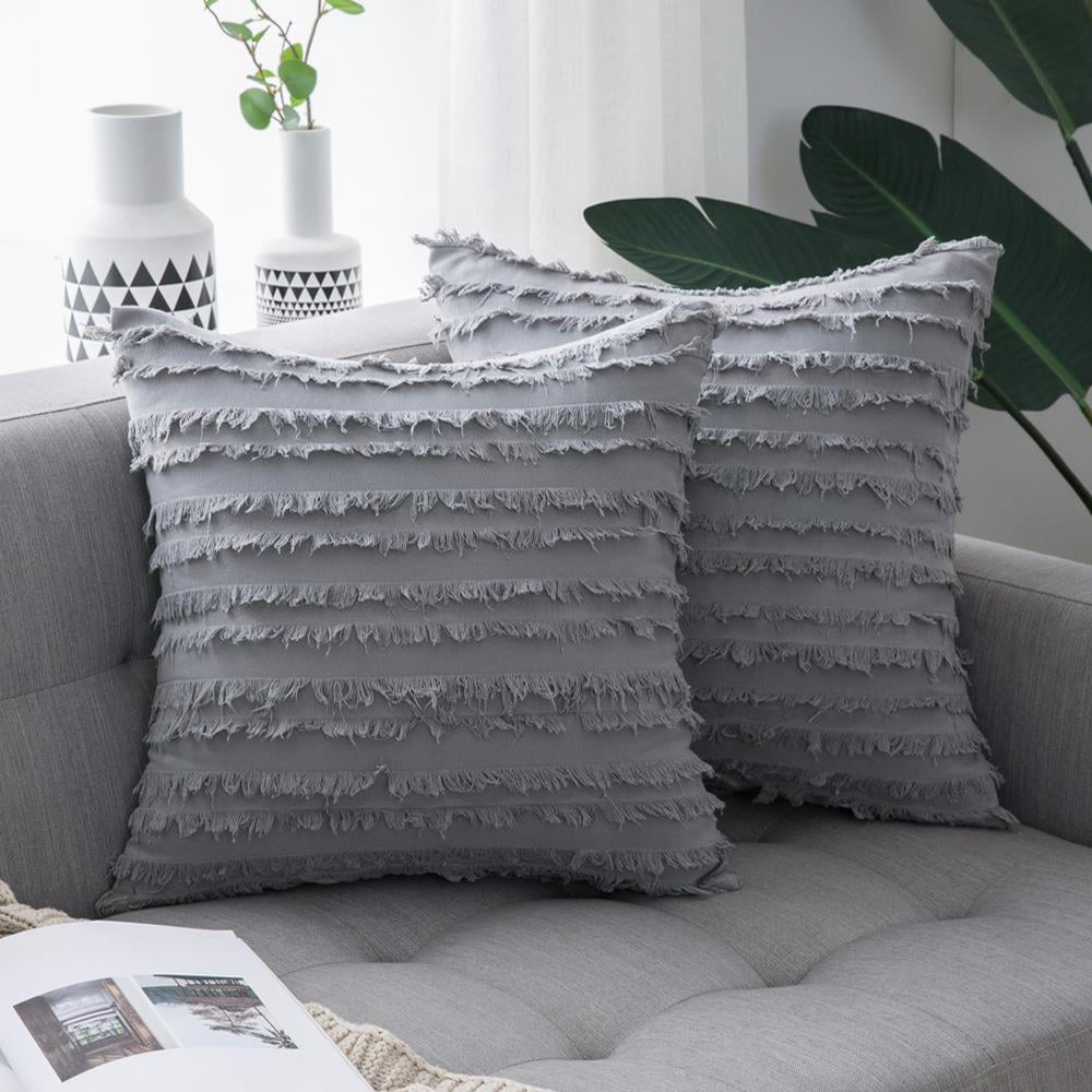 Boucle Pillow Covers 12x20 Luxury Throw Pillow Covers Decorative Pillows  for Bed Sofa Pillows for Living Room Accent Couch Pillows Soft Cushion  Case, 1PC, Sand Grey 