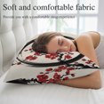 thumbnail image 5 of Cherry Blossom Throw Pillow Cover 16 x 24 Inch Decorative Pillow Cover Asian Japanese Red Plum Flower Retro Beige Lumbar Pillowcase Seasonal Rectangle Cushion Case for Couch Sofa Bed Living Room, 5 of 9
