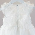 thumbnail image 5 of Toddler Girl Dresses 4T Butterfly Dress Tutu Ruffle Sleeveless Dresses Photograph Party Outfits Birthday Gift,White,5-6 Years, 5 of 5