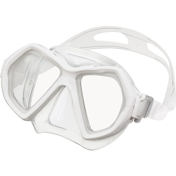 Reef Tourer Máscara de Snorkel X-Plore para Adultos, de Dos Ventanas, Color Blanco