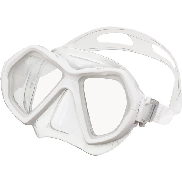 Reef Tourer Máscara de Snorkel X-Plore para Adultos, de Dos Ventanas, Color Blanco
