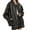 Black, variant on YOUSNH Womens Fashion Long Sleeve Oversized Leather Jacket Vintage Button and Zip up Leather Jacket with Pocket Womens Jackets Black M