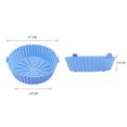 thumbnail image 3 of Kuymtek Bandeja Silicona para Freidora Aire Reutilizable para Horno Microondas Molde para Tartas (azul), 3 of 7