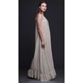thumbnail image 3 of Bimba Gris Pâle4 Feuilles Florales et Orchidées Tenue de Nuit pour Femmes Nuisette Imprimée Robe Maxi à Bretelles Spaghetti Vêtement de Nuit X-Grand, 3 of 5